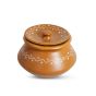 Khurja Pottery Handi Brown Clr 4" || Saras Aajeevika