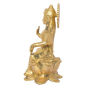 Brass Idol Maa Lakshmi on Lotus | SHG Product | Uttar Pradesh | Devotional | Traditional | Auspicious 