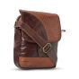 Saras Aajeevika Leather Sling Bag | Women Sling Bag | Pure Premium Leather | Ideal for Both Casual Outings and Formal Occasions | Colour - Dark Brown