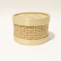 Bamboo Round Box Small || Brown || Saras Aajeevika