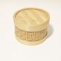 Bamboo Round Box Small || Brown || Saras Aajeevika