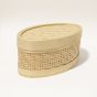 Bamboo Oval Box Large || Decorative Items || Brown || Saras Aajeevika