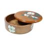 Wooden Chapati Box || Brown & White || Saras Aajeevika
