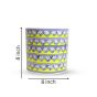 Khurja Pottery Outdoor Pot – Pipe Shape, Yellow, Big Size (8 Inches)