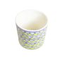 Khurja Pottery Outdoor Pot – Pipe Shape, Yellow, Big Size (8 Inches)