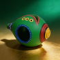 SARAS Aajeevika, Handcrafted | Deepak Shankh | SHG Product | Uttar Pradesh | Terracotta Pottery | Black Pottery | Fine Clay | Green