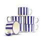 Khurja Pottery Murli Cup Painting Blue Line So6| Hand painted | Kitchen ware | Home Décor | Blue