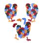 Wooden Puzzle Cock Bird || Multicolour || Saras Aajeevika