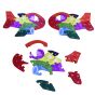 Wooden Puzzle Aeroplane || Multicolour || Saras Aajeevika