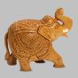 Wooden Elephant 6" || Natural Color || Saras Aajeevika