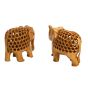 Wooden Elephant 3"  Jali (Set of 2 ) || Saras Aajeevika