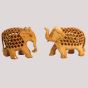 Wooden Elephant 3"  Jali (Set of 2 ) || Saras Aajeevika