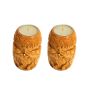 Wooden Candle Stand Elephant 2.5 *4" (Set of 2) || Natural Color || Saras Aajeevika