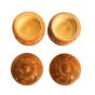 Wooden Sindur Dibbi 1.5" (Set of 2) – Handcrafted Traditional Kumkum Box