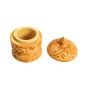 Wooden Sindur Dibbi 2.5" || Natural Color || Saras Aajeevika
