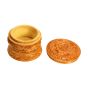 Wooden Powder Box 4" || Natural Color || Saras Aajeevika