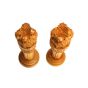 Wooden Ashoka Piller 6" (Set of 2) || Saras Aajeevika