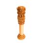 Wooden Ashoka Piller 10" || Office Decorative || Natural Color || Saras Aajeevika