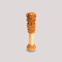 Wooden Ashoka Piller 12" || 12 inch || Office Decorative Item || Natural Color || Saras Aajeevika