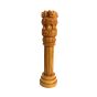 Wooden Ashoka Piller 14" || 14 inch || Office Decorative Item || Natural Color || Saras Aajeevika