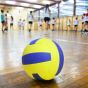 Pvc Volleyball (2 Play No.-5) || (Blue & Yellow) || Saras Aajeevika