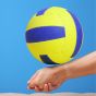 Pvc Volleyball (2 Play No.-5) || (Blue & Yellow) || Saras Aajeevika