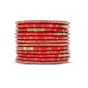 Lac Bangles Red Set of 12 || Saras Aajeevika