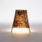 Goat Leather Square Lamp Shade Flower 5inch || Saras Aajeevika