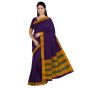 Iikal Chadurang Chikki Cotton Saree || Handloom || Royal Blue Color with 80cm Blouse || Saras Aajeevika