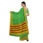 Iikal Kasuthi Cotton Saree || Handloom || Parrot Green Color with 80cm Blouse || Saras Aajeevika