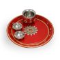 Pooja Thali Set (Thali, Lota & 2 Bowl) Set of 4 || Saras Aajeevika