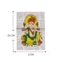 Handmade Paper Diary || Ganesha Print || White || 6x8 || Saras Aajeevika