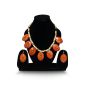 Handmade Bottle Gourd Necklace Set Orange || Saras Aajeevika