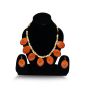 Handmade Bottle Gourd Necklace Set Orange || Saras Aajeevika