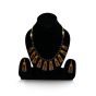 Handmade Bottle Gourd Necklace Set Black & Brown || Saras Aajeevika