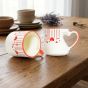 Khurja Heart Shape Coffee Mug || 300 ml || Set of 2 || Saras Aajeevika
