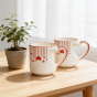 Khurja Heart Shape Coffee Mug || 300 ml || Set of 2 || Saras Aajeevika