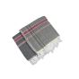 Handloom Cotton Towel 1.75 meter || Color Mehandi, Green & Red Line || Set of 2 || Saras Aajeevika