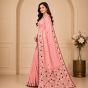Chanderi Cotton Phulkari Saree || 6.5 Meter || Pink Colour with Blouge || Saras Aajeevika