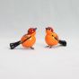 Etikoppaka Wooden Toys Orange Bird || Set of 2 || Saras Aajeevika