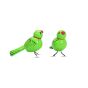 Etikoppaka Wooden Toys Green Bird || Set of 2 || Saras Aajeevika