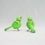 Etikoppaka Wooden Toys Green Bird || Set of 2 || Saras Aajeevika
