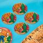 Kalighat Fish Painting Wooden Tea Coaster || Set of 4 || Saras Aajeevika