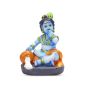 Polyrasin Krishna with Makhan || Blue Color || 4 inch || Saras Aajeevika