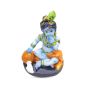 Polyrasin Krishna with Makhan || Blue Color || 4 inch || Saras Aajeevika