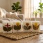 Cube Candle White || 2 inch || Saras Aajeevika