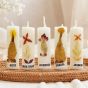 Cylindrical Purfumed Candle Gift Pack || Set of 5 || White Color || Saras Aajeevika 