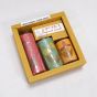 Cylindrical Purfumed Candle Gift Pack || Set of 3 || Multi Colour || Saras Aajeevika