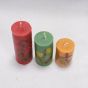 Cylindrical Purfumed Candle Gift Pack || Set of 3 || Multi Colour || Saras Aajeevika