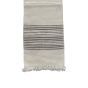 Handloom Unisex Muffler || Marino Wool || Off White & Grey || Saras Aajeevika